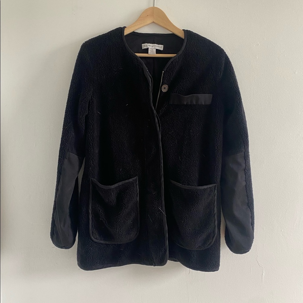 Dark blue creatures of comfort fleece coat